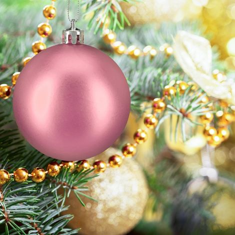 Matte christbaumkugeln set 50 stuck