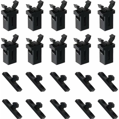 10 pares de pestillos de plástico para tapa de contenedor de basura Tigrezy, compatibles con Brabantia de 3 a 50 litros (1/5)
