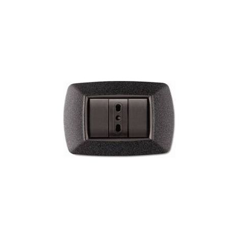 Placca MyLife 503 3 modello vulcanizzata grigio notte ECL2983V-GN (1/4)
