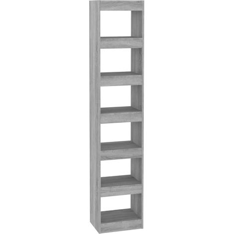 Maison Exclusive - Bücherregal/Raumteiler Grau Sonoma 40x30x198 c