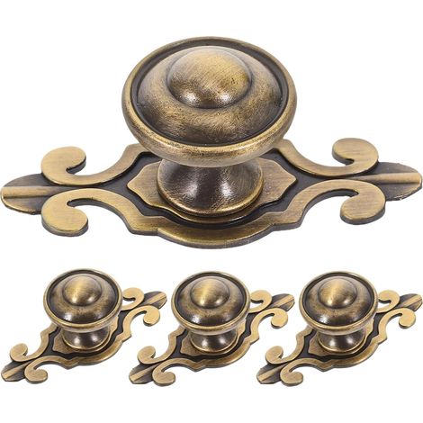 Poignées de meuble vintage Operitacx (lot 4) avec plaque fixation (1/5)