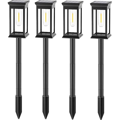 Set di 4 luci a picchetto alimentate a energia solare H34CM LUZY (1/4)