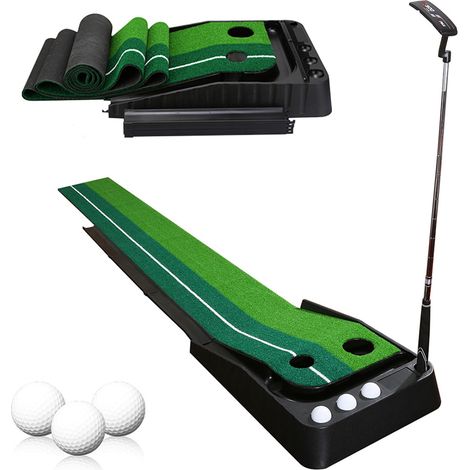 Wolketon Tappetino da golf per putting per principianti Tappetino per l'allenamento del golf in resistente erba artificiale (1/5)