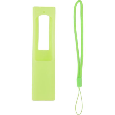 Étui de protection en silicone pour télécommande Samsung BN59, recharge solaire, résistant aux chocs, couleur vert phosphorescent (1/5)