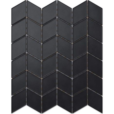 Mosaïque en verre sur filet pour salle de bain et cuisine 26.5cm x 30.5cm - Black Panther (1/5)