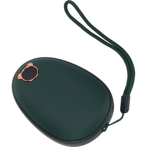 Chauffe-mains et batterie externe 2 en 1, petit chauffe-mains électrique portable USB pour étudiants, vert rétro, 4000 mAh. (1/5)