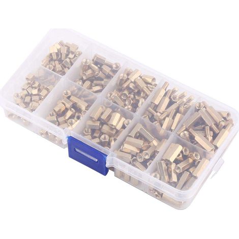 300Pcs M3 Laiton Entretoises Hex Mâle-Femme & Femme-Femme Bricole Set-off DIY.