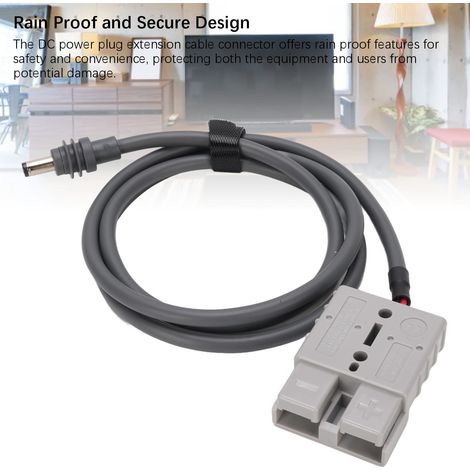 Ortviai Câble d'alimentation DC étanche pour antenne satellite avec connecteur Anderson 50 A / 600 V, 1 m (1/4)