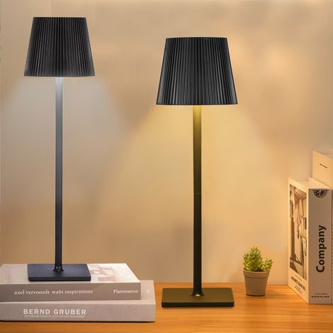 Lampe de table LED, lampe de bureau LED moderne avec commande tactile, veilleuse à intensité variable et 3 températures de couleur, pour salon, chambre à coucher, bureau d'étude, lieu de travail