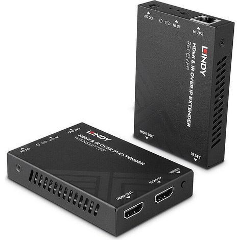 Extensor HDMI e IR sobre IP Lindy, 38398 (1/4)