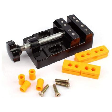 Étau Universel pour Mini Banc Outils de Bricolage Étau en Alliage d'Aluminium Table Ouverture Presse Mâchoires Bijoux DIY Pince à Bec Plat Polyvalent pour Bricolage Sculpture Craft Sculpture Bed Tool (1/5)