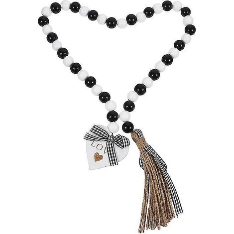1 pendentif à pompon en bois