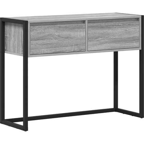 Maison Exclusive - Mesa Auxiliar Gris Sonoma 100 x 36 x 75 cm Mad