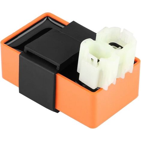 Terisass Ignitor 6 Broches Racing CDI Box Unit Ignitor Moto Module D'allumage Accessoires De Remplacement Adapté pour La Plupart des GY6 Dune Go Kart+pour gy6 (1/4)