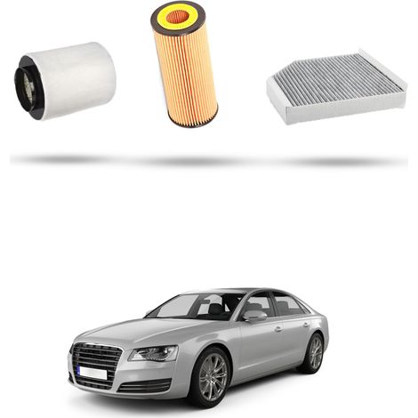 Kit Tagliando 3 filtri compatibile con Audi A8 (4H) 2.5 TFSI 150kw dal 2012 (1/4)