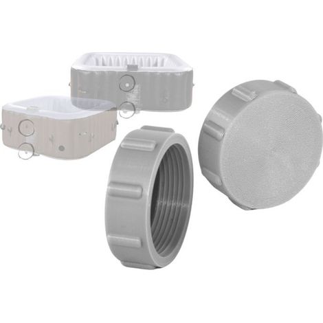 Bouchon de vidange-d'air 2 Bouchons compatibles avec Clever Spa Les Bouchons, de Valve, de vidange (1/5)