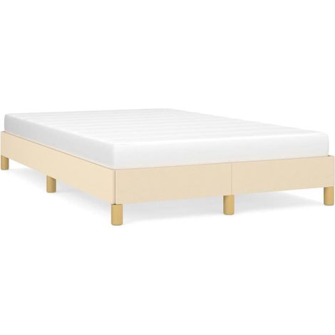Cadre de lit crème 120x190 tissu (1/5)