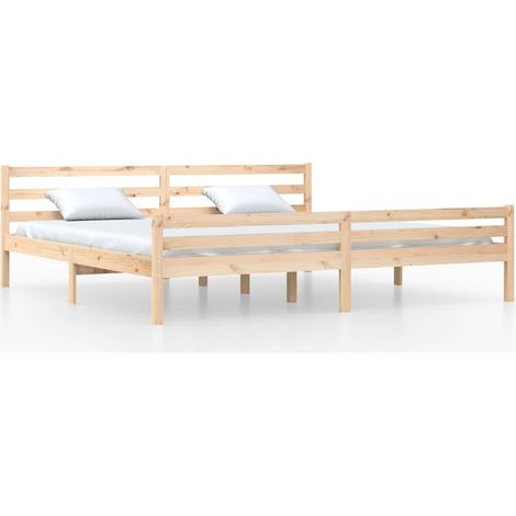 Maison Exclusive - Estructura de cama sin colchón madera maciza 2
