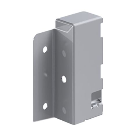 Hettich Schubkasten-Rückwandverbinder, links, InnoTech, 1062501, Stahl silber (1/3)