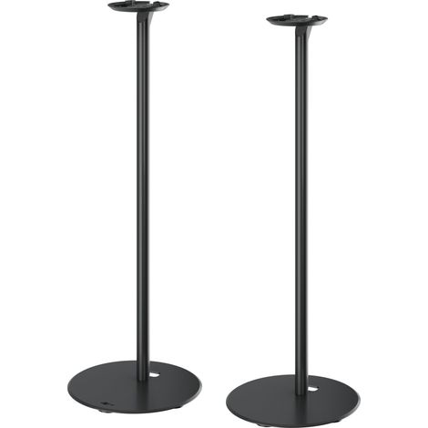 Pied Enceinte pour Era 100 - Hauteur 71,5 cm - Jusqu'à 3 kg - Acier Noir - Gestion des Câbles - 71026 (1/5)
