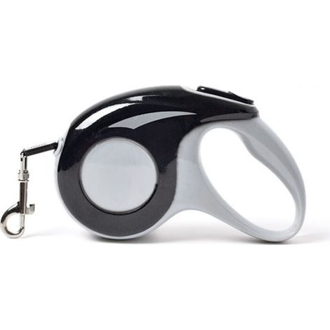 SABIR Laisses Rétractables pour Chiens,Laisse Chat,Corde de Traction télescopique, Laisse Enrouleur pour Petit Chat chien5M, Maximum 15kg (Noir) (1/5)