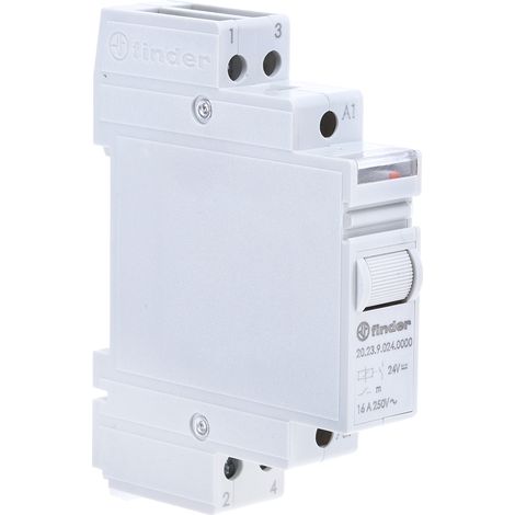 Finder 20 Relais de puissance 1 NF, 1 NO, bobine 24V c.c. Rail DIN 5W ( Prix pour 1 )