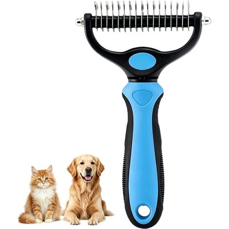 Peigne démêlant pour chiens et chats (Bleu, L) (1/5)
