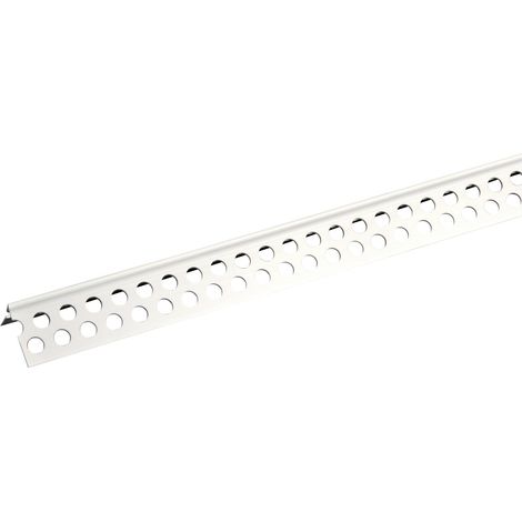 Knauf PVC-Eckschutzprofil silber 23 mm x 23 mm, 2,5 m lang Trockenbau Bauprofil