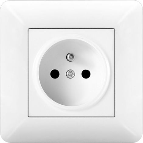 Prise Courant Type 86 Encastrée Verre Blanc Haute Qualité 16A 220-250V Installation Maison & Bureau (1/4)