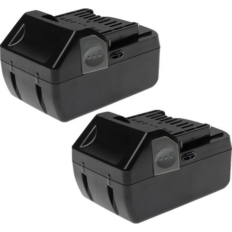 EXTENSILO 2x batteria compatibile con Hitachi / Hikoki CJ 18DSL, CR 18DSL attrezzi da lavoro, aspirapolvere (5000 mAh, Li-Ion, 18 V)