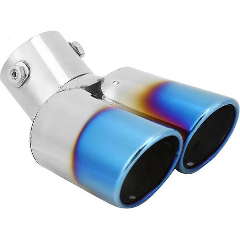 Embout d'échappement universel en acier inoxydable 2,4 pouces, accessoire de modification automobile pour tuyau d'échappement auto. (1/4)
