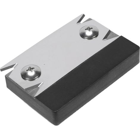 Rabitheuse à bord manuelle 90° pour bois, ébarbeur chant panel PVC mélaminé, acier inox, mousse phénolique, ébavurage menuiserie, noir (1/5)
