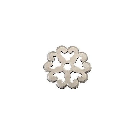 Dubois – Rosace découpée 35 mm – Chanfrein poli – Pour porte – Vendu à l'unité – Diamètre trou central 4,5 mm