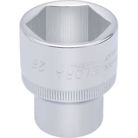 Draper 28mm Hexagon Socket for 1/2" Drive – Metric Square Drive Hexagon Socket, Model 15317 (1/5)