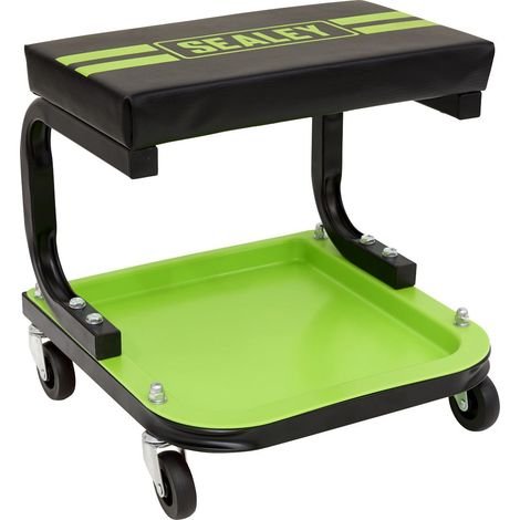 Sealey Mechanic's Utility Seat Deluxe - Hi-Vis Green SCR9HV (1/5)