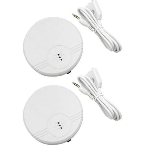 Détecteur de Fuite d'eau,Capteur de Fuite d'eau connecté 2 Pack, Alerte Goutte à Goutte et Fuite,Capteur Détecter Une Inondation avec Une Alarme