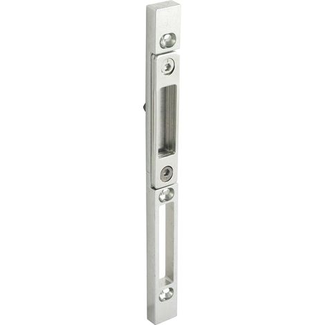 Schließblech F+ R m. verstell. Stahleinsätzen zu Z-TS u.G-TS, silber 55987