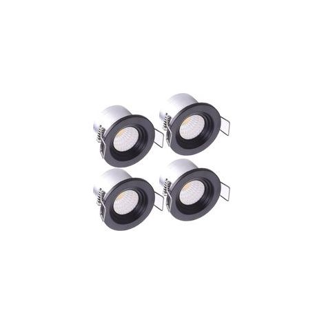 4 Spot Encastré Petit Spot 3W Mini Spot de Plafond Ensemble Ronde Blanc Chaud 3000K (1/5)