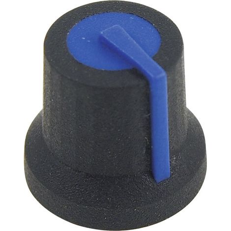 Cliff CL170827BR CL170827BR Drehknopf Schwarz, Blau (Ø x H) 16.8 mm x 14.5 mm 1 St.