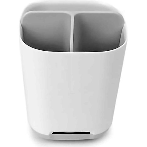 Porte-brosses à dents pour salle de bain, panier à brosses à dents détachable à 3 compartiments avec trous de drainage, pour toute la famille et les enfants, à poser sur le meuble-lavabo, le lavabo ou (1/5)