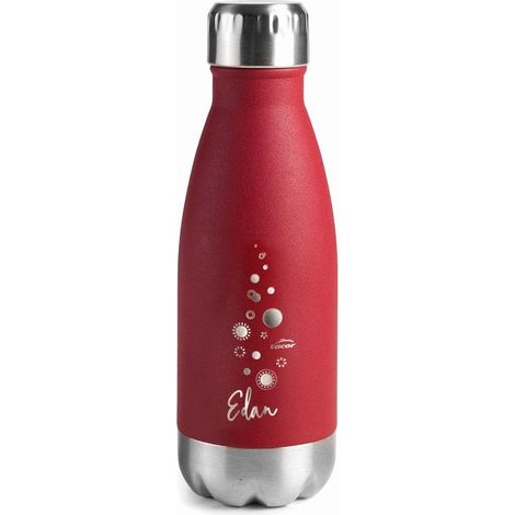 Lacor 62546 Borraccia in acciaio inox con doppia parete, rosso, 0,26 litri (1/5)