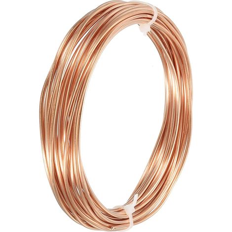 1mm x 2mm Long 7.5 M Réfrigérateur Cuivre Tuyau Flexible Tubulure pour Compression, Air Conditionneur Air Assist (1/5)