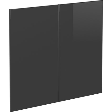 Façade de cuisine R-Line, Anthracite Haute brillance, 79.2x71.3cm façade de meuble pour meuble sous-évier, Vicco (1/5)