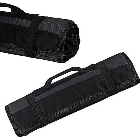 Borsa porta coltelli da chef nera, 35,5×58 cm, può contenere 22 utensili da cucina, custodia da viaggio professionale (coltelli non inclusi) (1/4)
