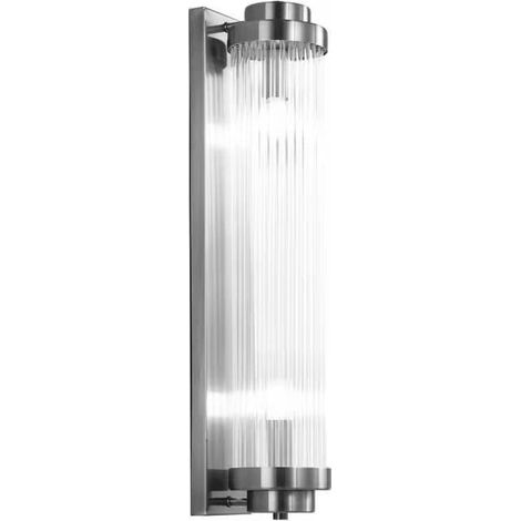 Ionic – Kristallwandleuchte – Säule 60 cm, Chrom (1/3)
