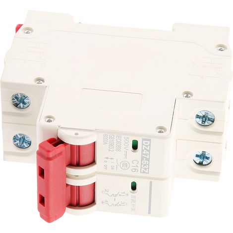 2-poliger Leitungsschutzschalter (LS-Schalter) 500 V DC 16 A DZ47-63Z-2P (1/5)
