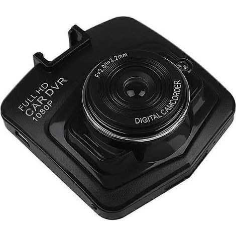 Caméra embarquée noire 1080p, écran IPS 2,4 pouces, objectif grand angle 100°, 3 mégapixels (1/4)