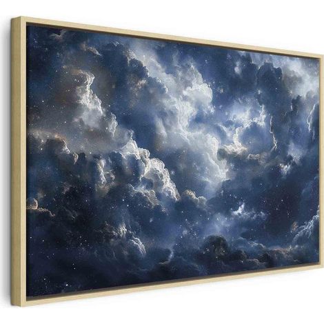 Tableau décoratif artgeist Nuages étoiles 90x60 cm toile