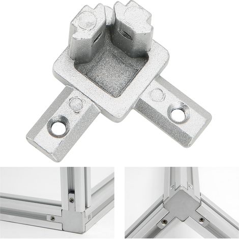 5 Stück 3-Wege-90-Grad-Eckverbinder aus Zinklegierung für T-förmige Aluminiumprofile (Europäische Norm 2020) (1/5)