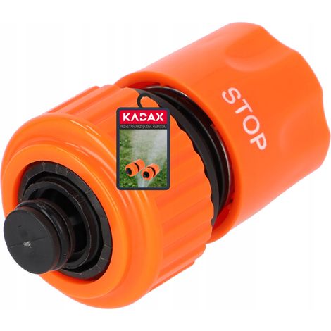 KADAX Schlauchkupplung mit Funktion STOP, 3/4 Zoll